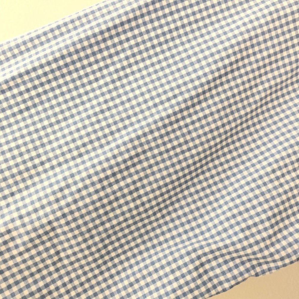 Brooks Brothers Checked Button Down Top Blue White - image 6